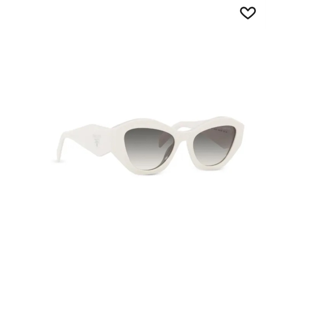 PRADA sunglasses Sculptural Symbole in White & Grey Gradient